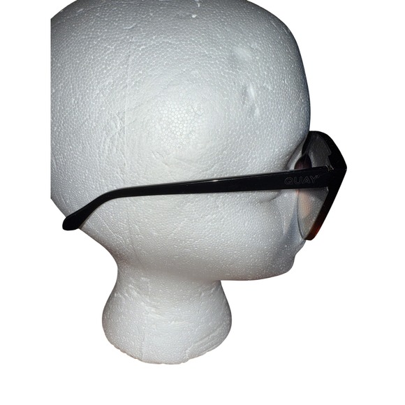 QUAY Come‎ Thru Sunglasses Women's Brown Ombre Flat Top Cat Eye - Picture 2 of 8